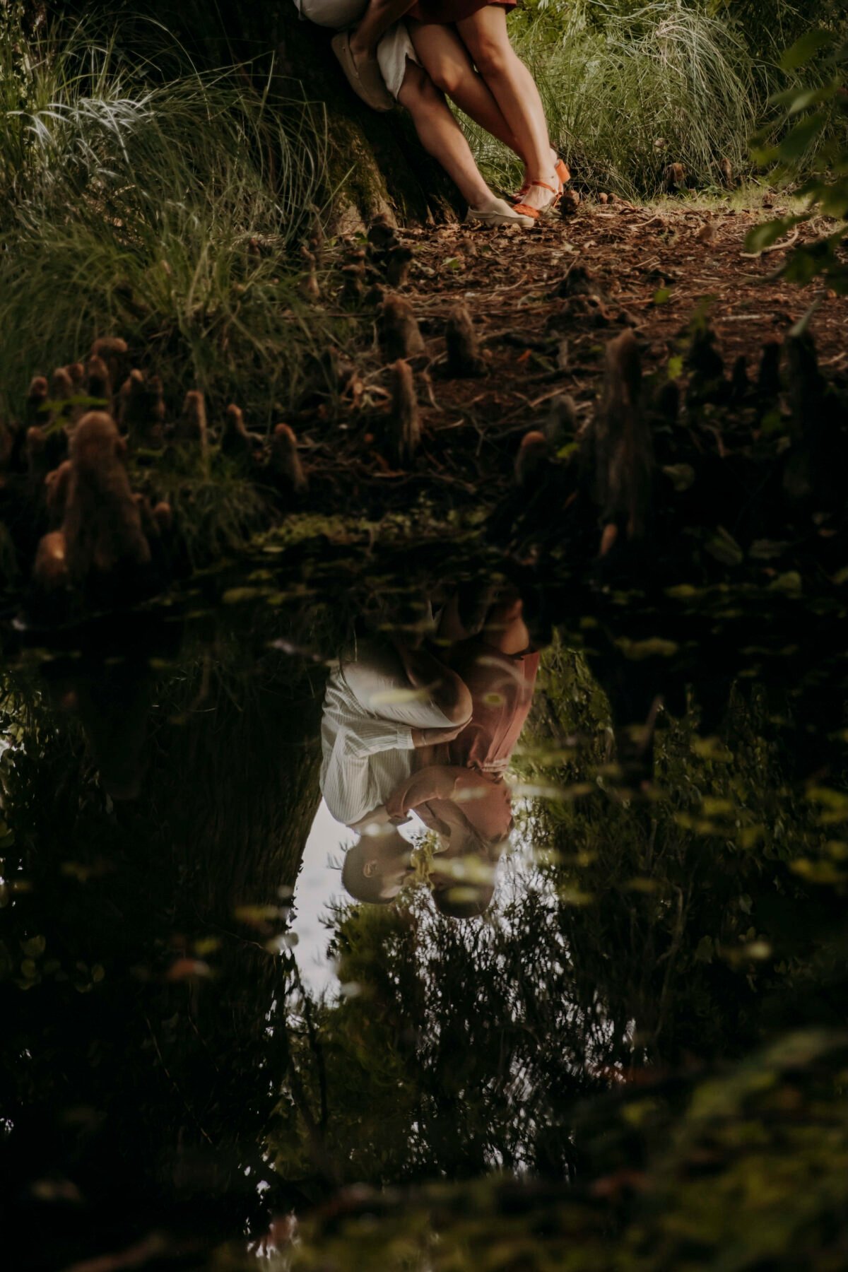 Séance couple romantique au lac de Soustons